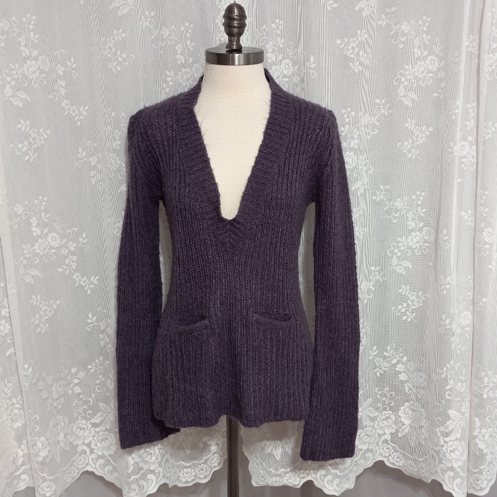 Arizona Jean Co. - Women's Long Sleeve V-Neck Pullover Fuzzy Sweater